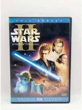 Star Wars Episode II 2 - Attack Of The Clones FULL SCREEN 2 Disc Set DVD Used